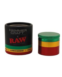 HAMMERCRAFT X RAW ALUMINUM GRINDER 4PT - RASTA 50MM