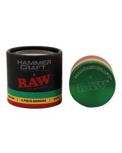 HAMMERCRAFT X RAW ALUMINUM GRINDER 4PT - RASTA 60MM