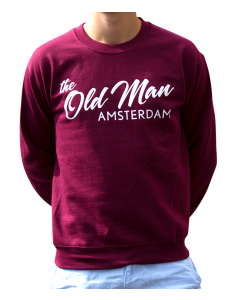 old man crew sweater maroon L